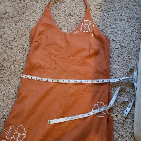 Retro anthropologie Isabella bird halter dress 10 - Picture 2 of 5